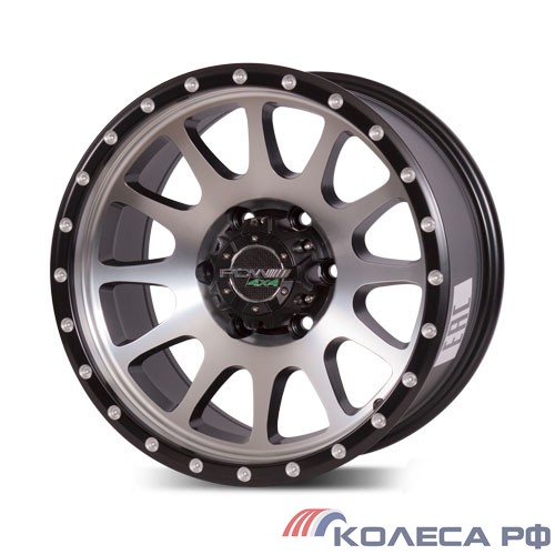 Литые диски Pdw M 2 8/17 6x139.7 ET25 d100.1 ЧЕРНЫЙ МАТОВЫЙ С ПОЛИРОВКОЙ