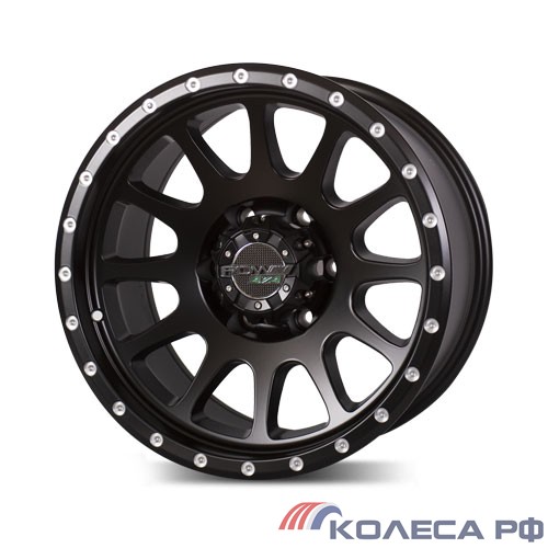Литые диски Pdw M2 9/17 6x139.7 ET-15 d110.1 ЧЕРНЫЙ МАТОВЫЙ С ПОЛИРОВКОЙ