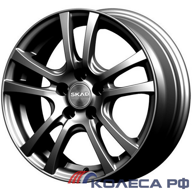 Литые диски Скад ДЕЛИ 6/15 4x100 ET47 d60.1 ГРАФИТ