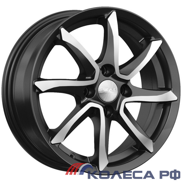 Литые диски Скад ОСАКА 6/15 4x100 ET37 d60.1 АЛМАЗБАРХАТНОВЫЙ